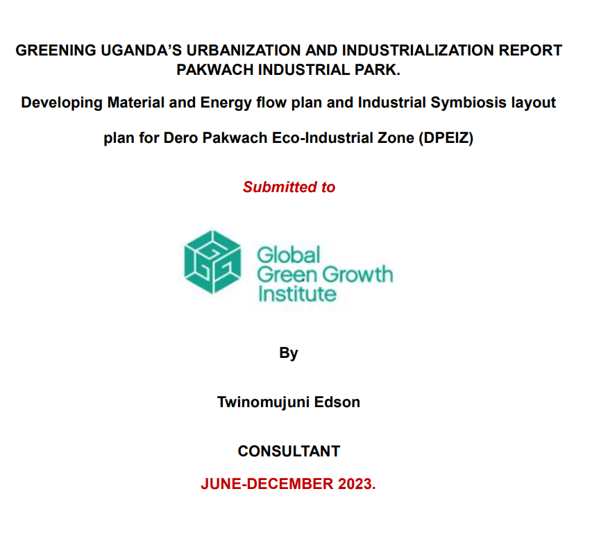 First page of the report