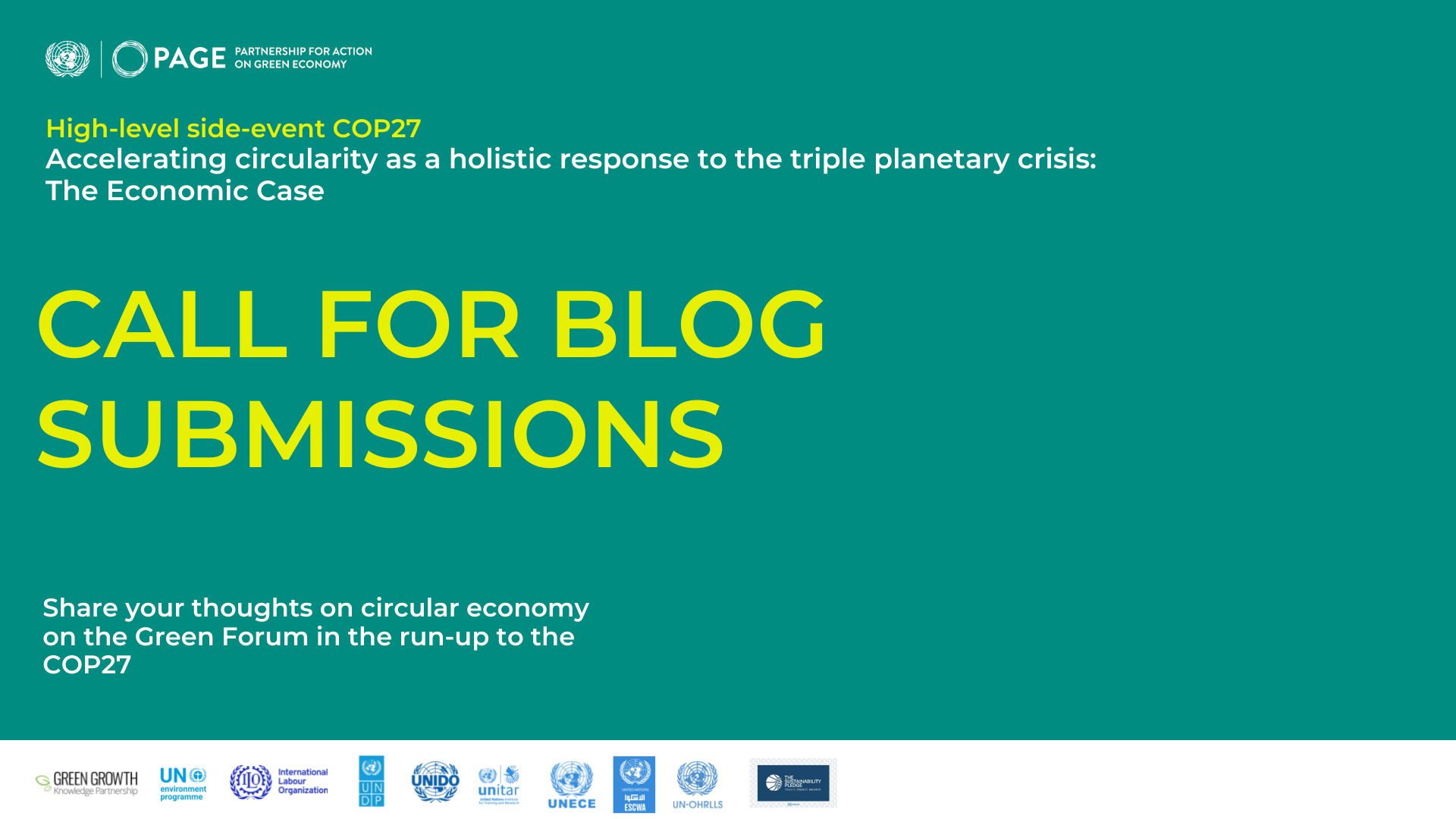 Call for blog submission circular economy