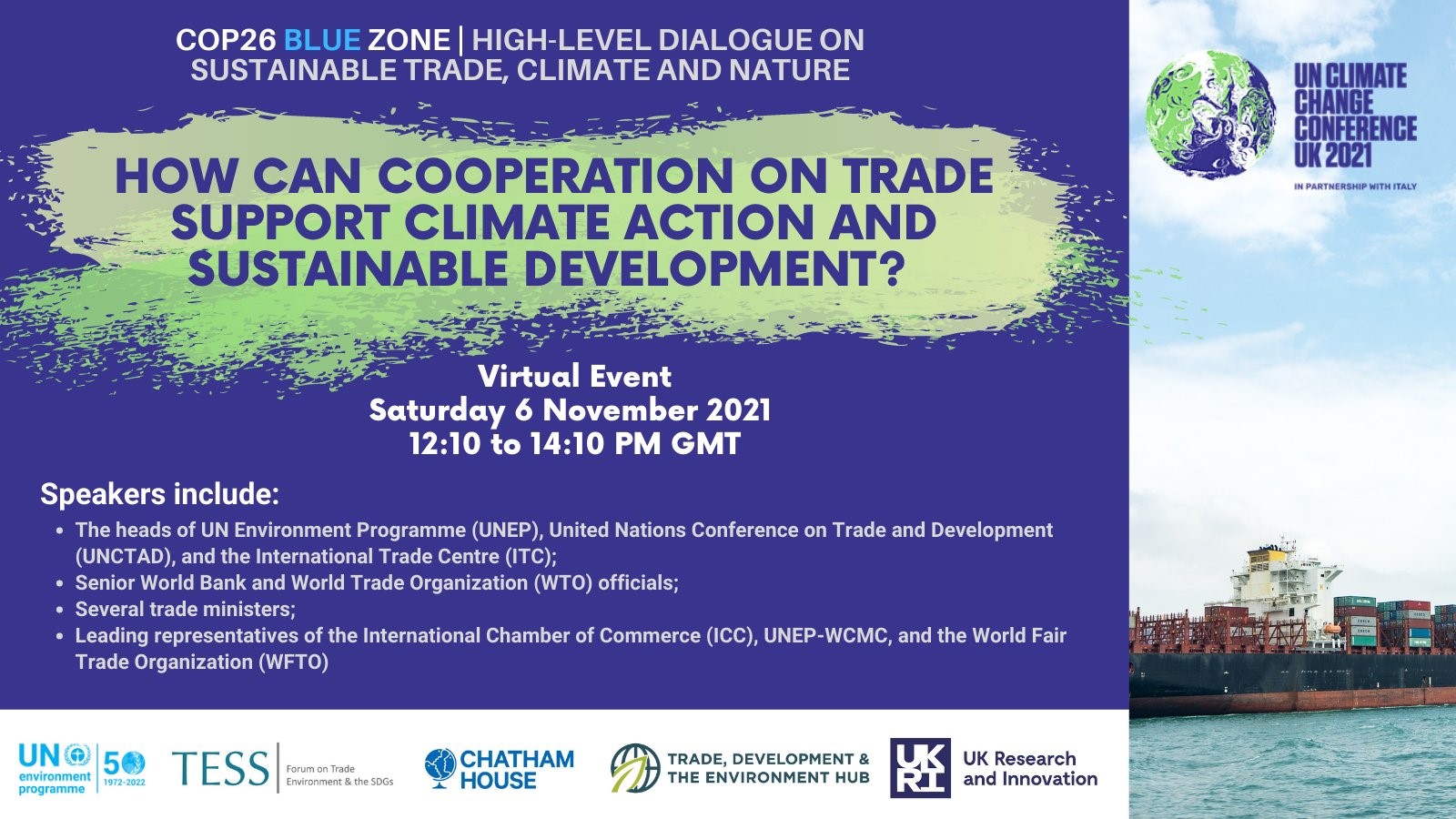 COP26 high level dialogue UKRI GCRF