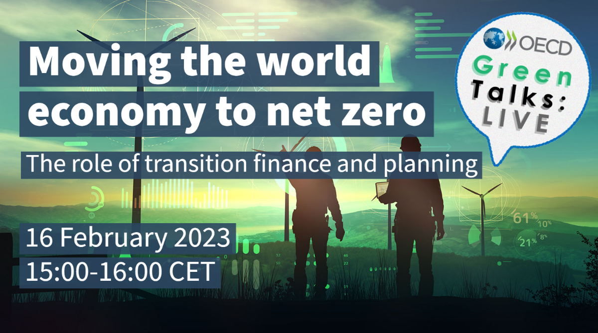Green Talks LIVE | Moving the world economy to net zero: the role of transition finance and planning