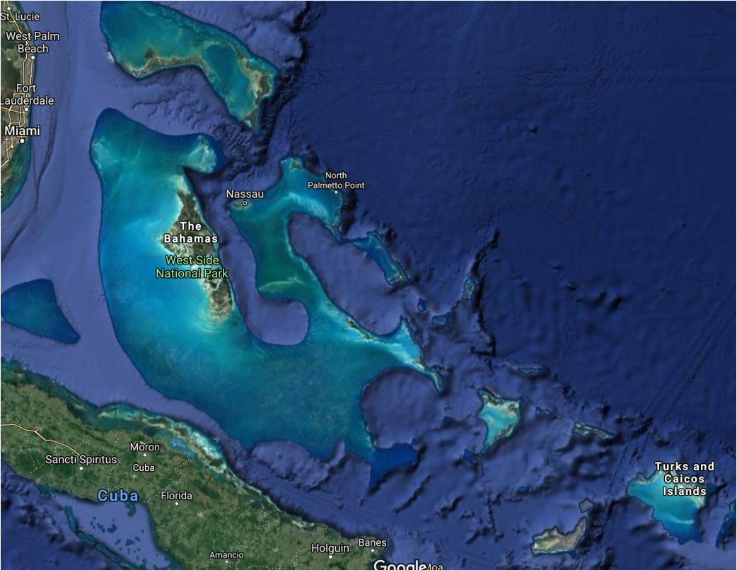 The Bahamas map