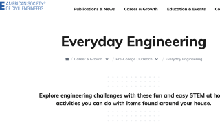 Screenshot of webpage; text reads "Everyday Engineering"