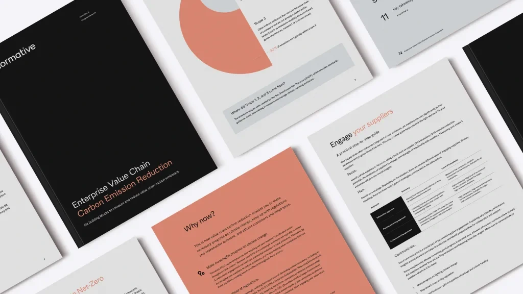 Released: Guide to engage the value chain in carbon reduction.