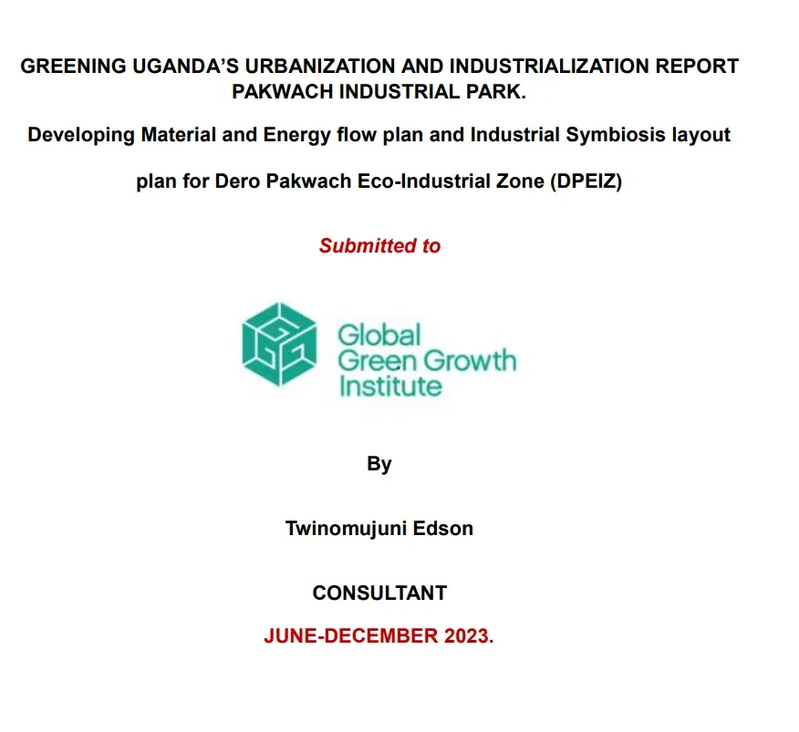 First page of the report